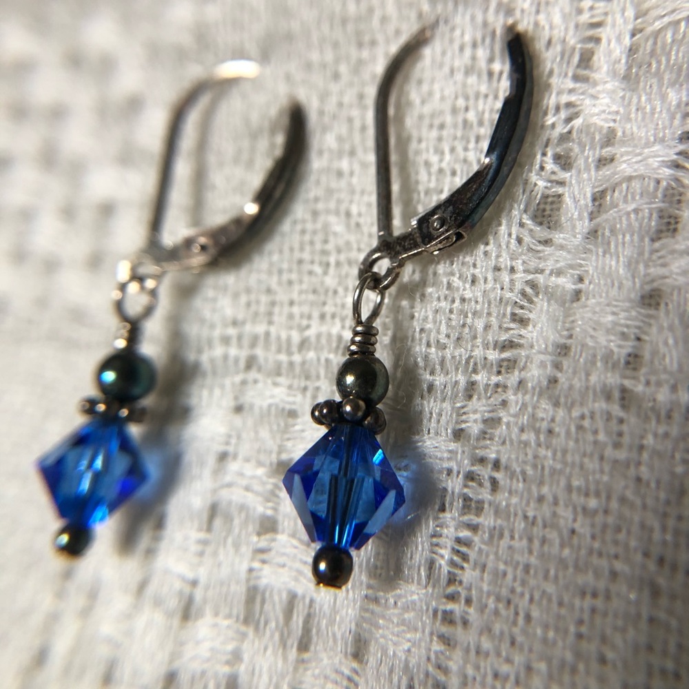 3/$10 Sapphire Blue Earrings